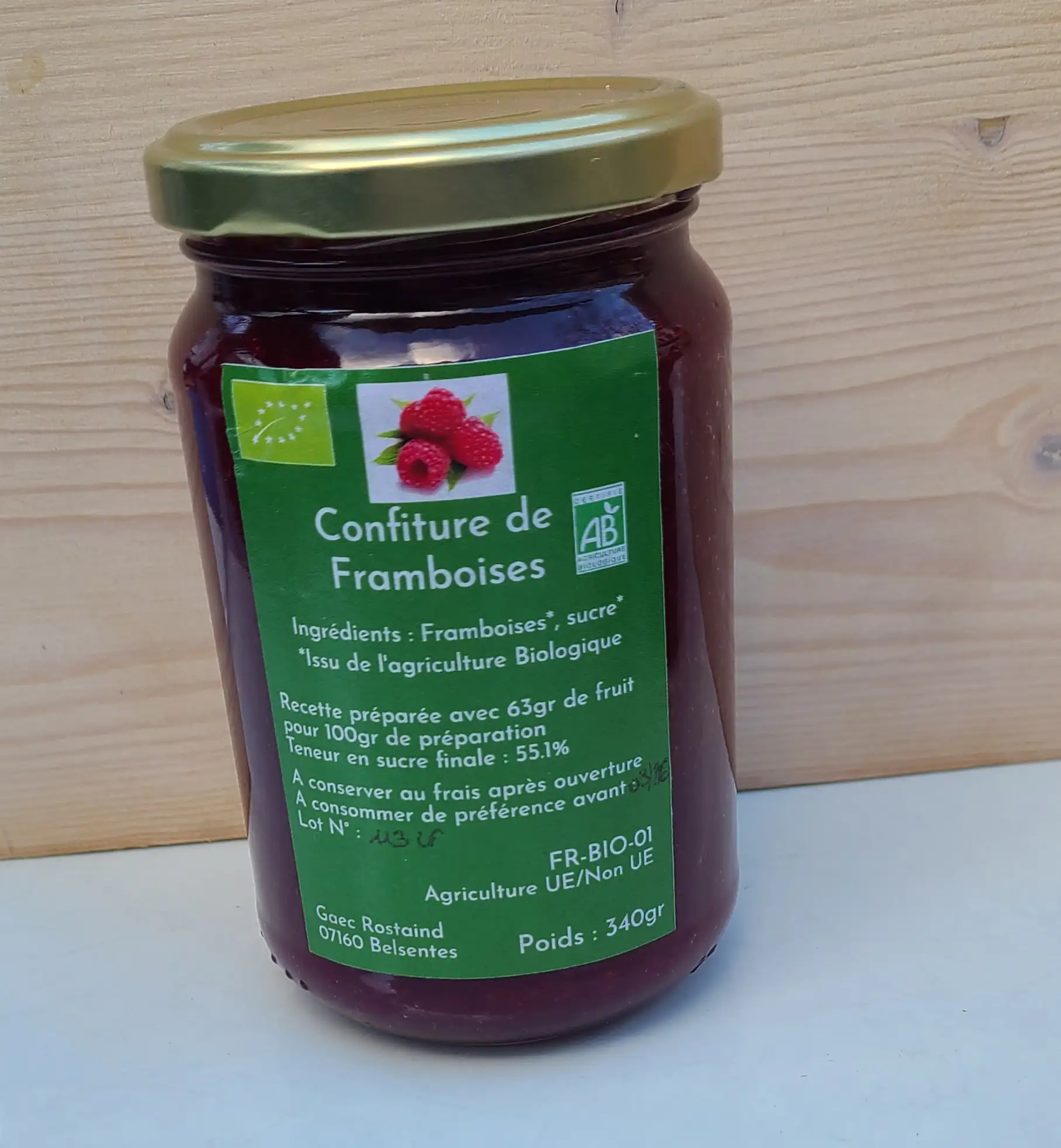 Confiture de framboises