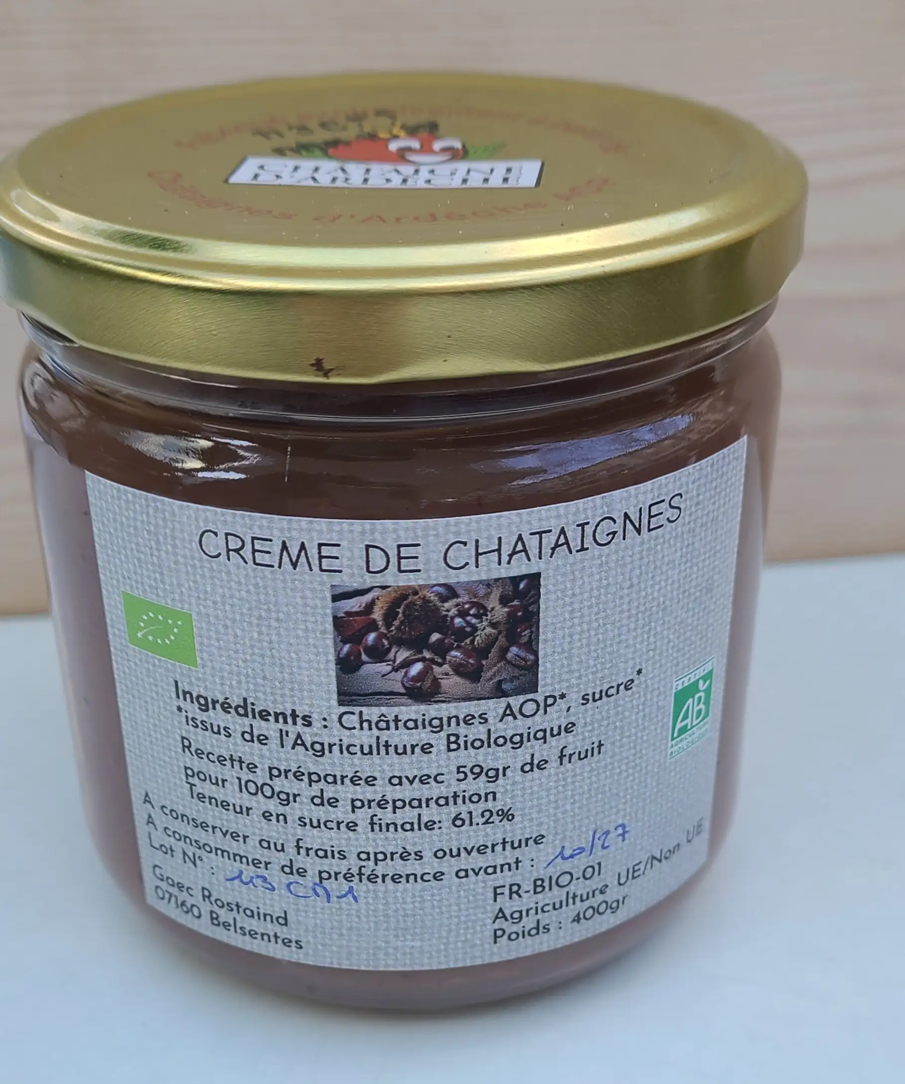 Crème de châtaigne
